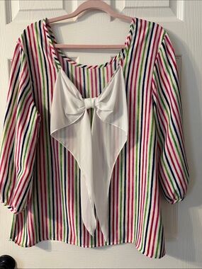 Unbranded colorful Bow Back Top